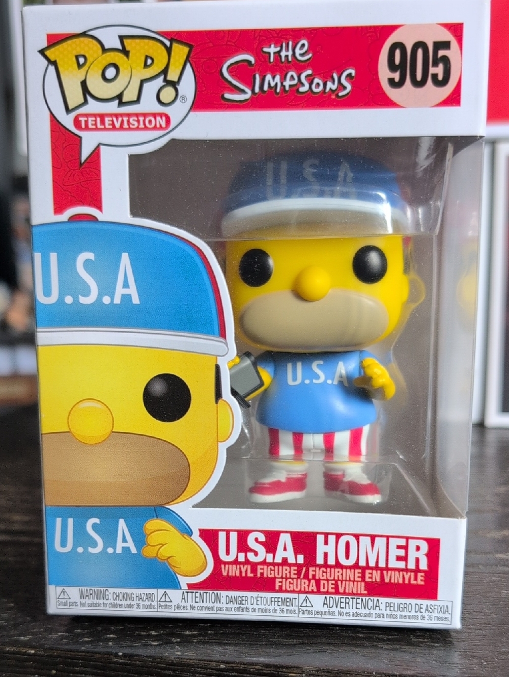 Funko USA Homer Simpson Pop! Vinyl — Yellow, Blue, Red, White